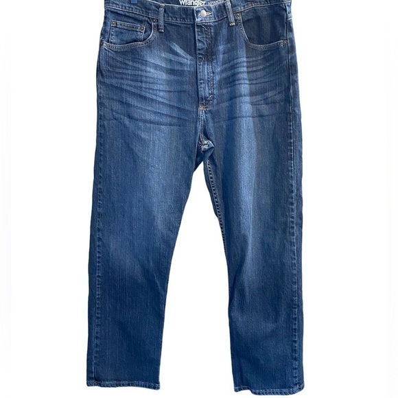 WRANGLER Advanced Comfort Jeans Denim Pants Size 38 X 30 Dark Wash - Picture 1 of 9